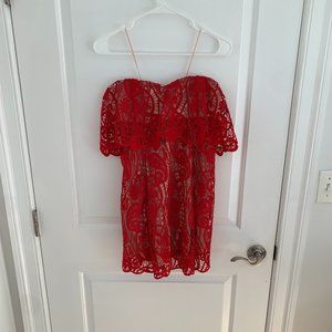 TJD Red Lace Dress